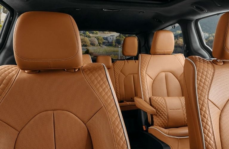 View of the interior seats of the 2022 Chrysler Pacifica