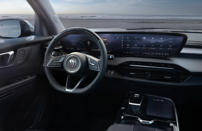 Steering wheel and dashboard of the 2025 Buick Enclave